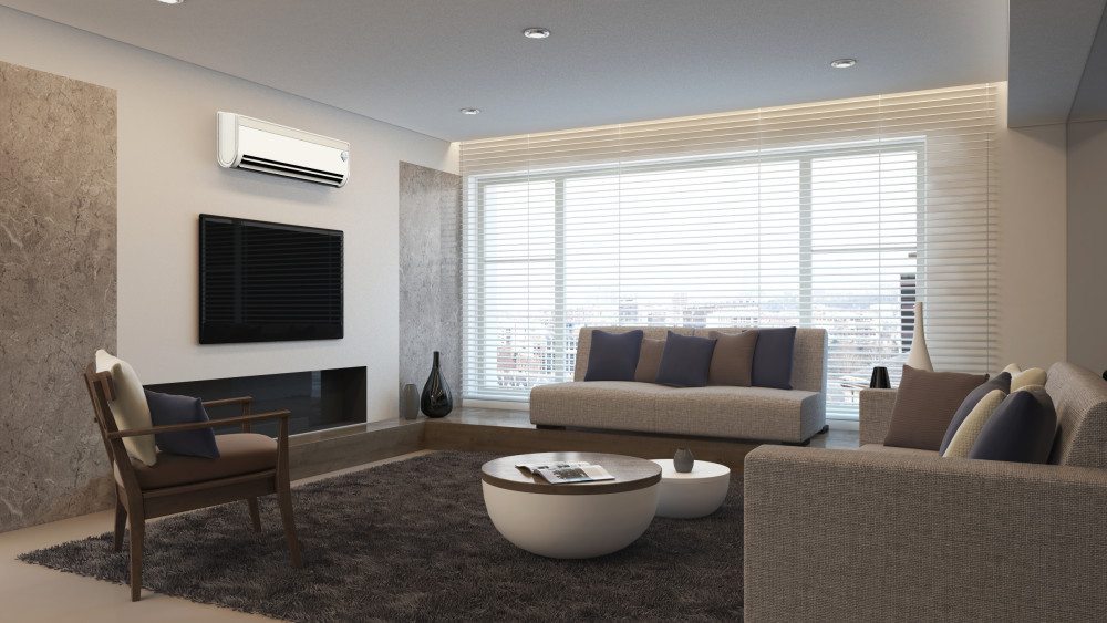 Wall mounted Air Conditioner In A Lounge