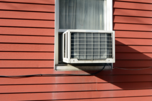 Installed window air conditioner 